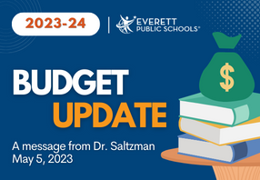  2023-24 budget update, bag on money laying on top of books